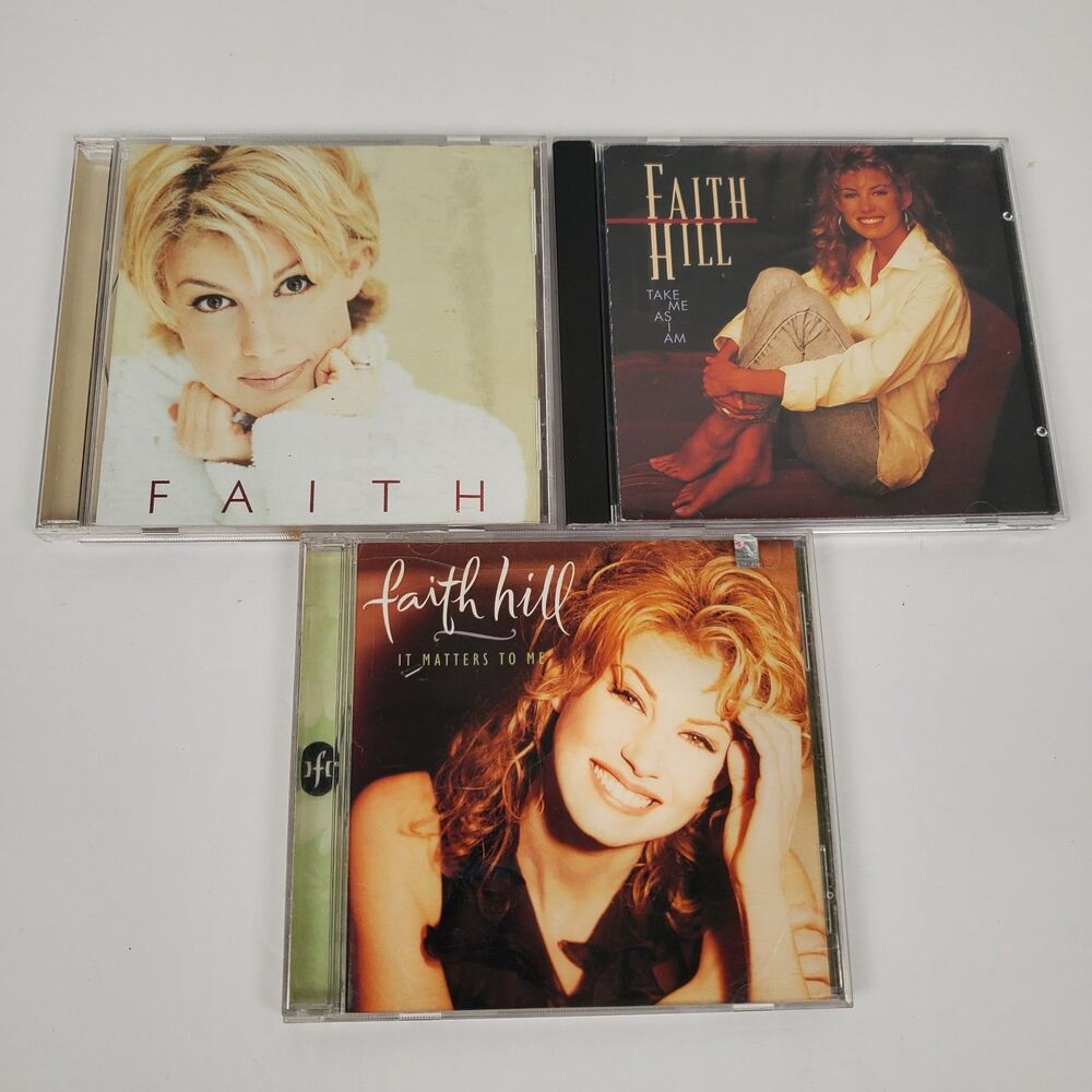 Faith Hill CD Lot of 3 Take Me As I Am It Matters to Me Fireflies & Faith